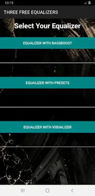 THREE FREE EQUALIZERS android App screenshot 3